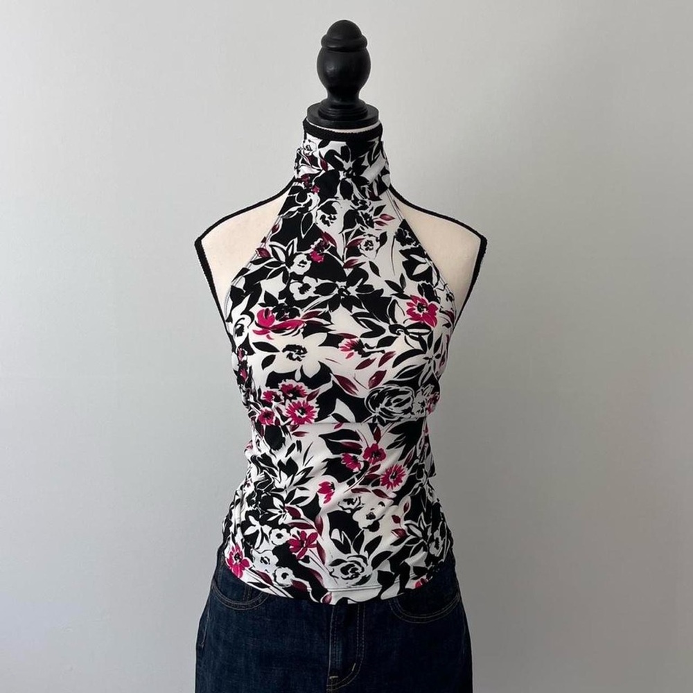 Le Chateau Floral Halter Top